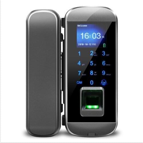 Smart Keyless Door Lock Intelligent Biometric Fingerprint Electronic Lock For Home Office Apartment glass door iGlass100Plus
