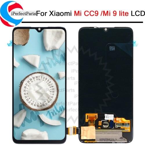 AMOLED For Xiaomi Mi CC9 LCD Display With Frame Touch Panel Screen Digitizer Assembly For Mi 9 lite M1904F3BG LCD