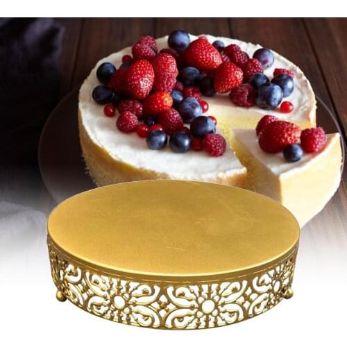 Gold Wedding Dessert Tray Cake Stand Candy Display Plate for Wedding Holiday Cake Cupcake Pan Party Supply Kitchen Accessories