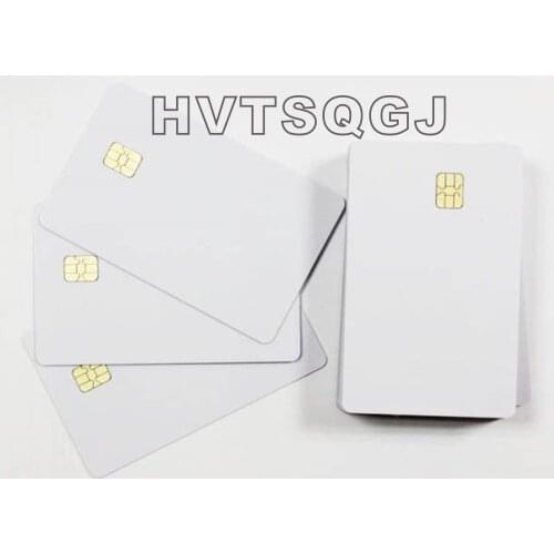 10pcs Free shipping blank SLE4442 contact ic iso 7816 smart card chea