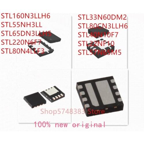 10PCS STL160N3LLH6 STL55NH3LL STL65DN3LLH5 STL220N6F7 STL80N4LLF3 STL33N60DM2 STL80CN3LLH6 STL40N10F7 STL22NF10 STL57N65M5