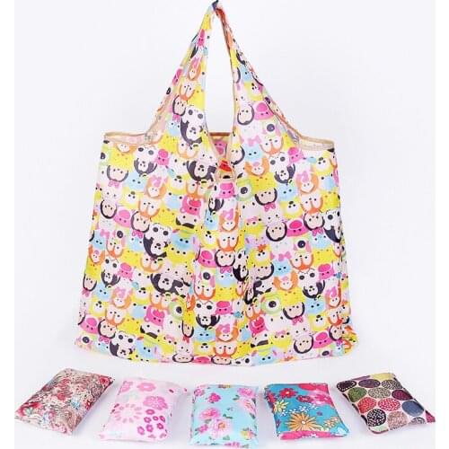 100pcs New Tote Bags Large Capacity Waterproof Foldable Shopping Bags Reusable Storage Bag Eco Friendly W0143