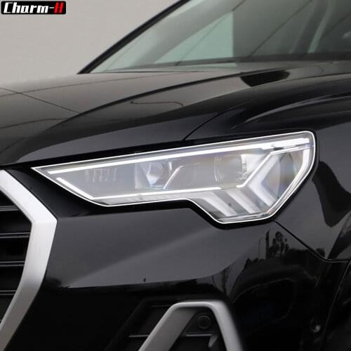2 PCS Car Headlight Protective Film Transparent TPU Decal Sticker for Audi Q3 8U F3 2012-Present RSQ3 2020 Sportback Accessories