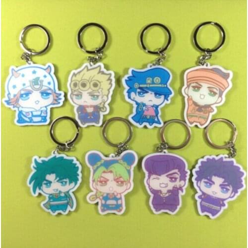 Cosmile JoJos Bizarre Adventure Giorno Giovanna Dio JOTARO Acrylic Keychain Keyring Creative limited cosplay