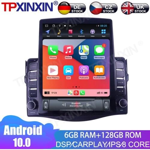 Car Multimedia Radio Player For Toyota RAV4 2006 - 2012 Android 10.0 6+128GB IPS Touch Screen Stereo Receiver GPS Navigation DSP