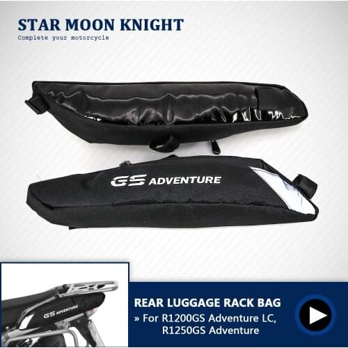 Motorcycle Frame Side Pockets luggage rack Travel Placement Waterproof Bag For BMW R1200GS ADV LC R1250GS Adventure 2014