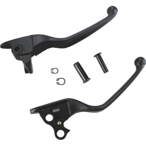 Pair Black Clutch Brake Levers for Harley Electra Glide Road Glide FLTR Road King FLHR Tri Glide Street Glide FLHX 2008-2013