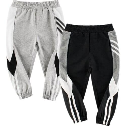 2 Colors New Cotton Kids Trousers For 2-9 Years Solid Boys Girls Casual Sport Pants boy girl Enfant Garcon Childrens Clothing