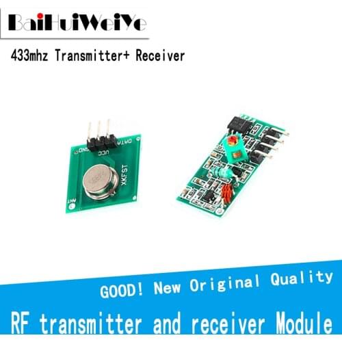 1set RF transmitter and receiver Module link kit for arduino/ARM/MCU WL diy 315mhz wireless 433M 433Mhz Transmitter Receiver