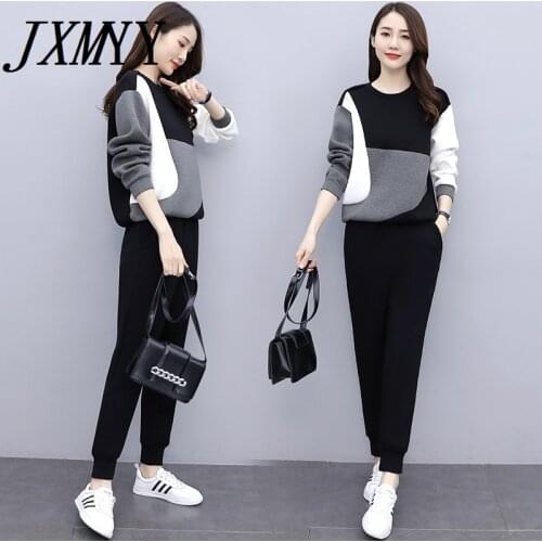 JXMYY Plus Size Fashion Suit Women 2021 Early Autumn New Slim Casual Sports Western Comfortable Two-Piece Suit This Year