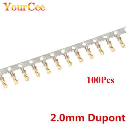 100pcs/lot 2.0MM Dupont Line Terminals PH2.0 Reed Connector Crimping Terminal Female Terminals