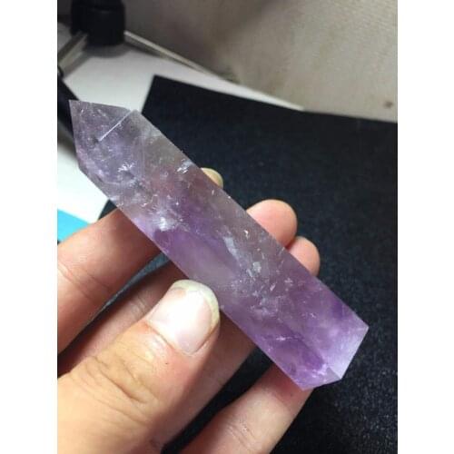 Natural amethyst columns, purple crystal bar crystal wand，single point for home decoration