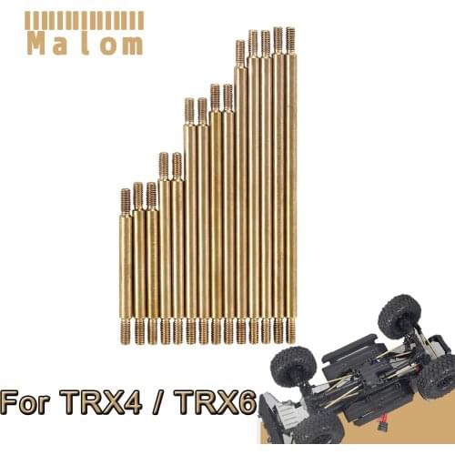 10pcs/14 pcs Unassembled Brass Link Set Suspension and Steering Links for 1/10 RC Crawler TRAXXAS TRX4 Defender TRX6 G63 Upgrade