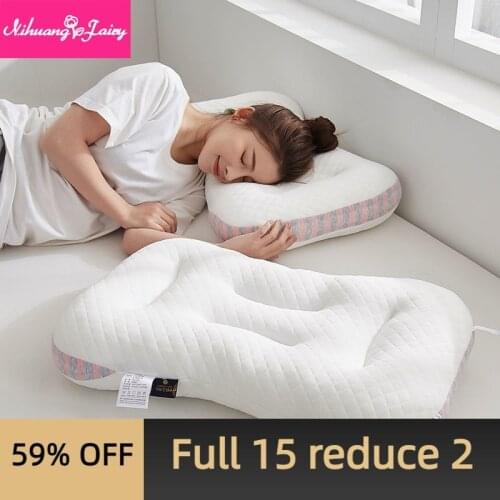 SPA massage pillow core single student dormitory pillow adult nursing cervical spine bedroom pillow core health is not deformed