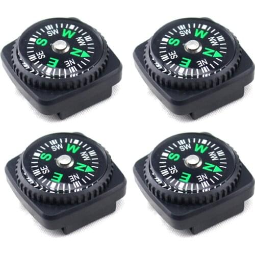 10 PCS Mini Compass Watch Strap Button Portable Multifunctional Navigation Travel Kits Outdoor Camping Hiking Survival Tool