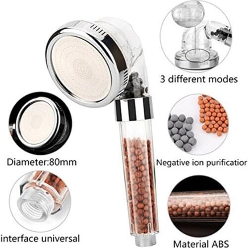 Negative Ion Flower Bath Supercharging Water-saving Large-sized Hand-held Supercharged Shower Head Sanitary Ware Suit