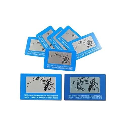 Glasses Sunglasses Polarized Test Demo Card