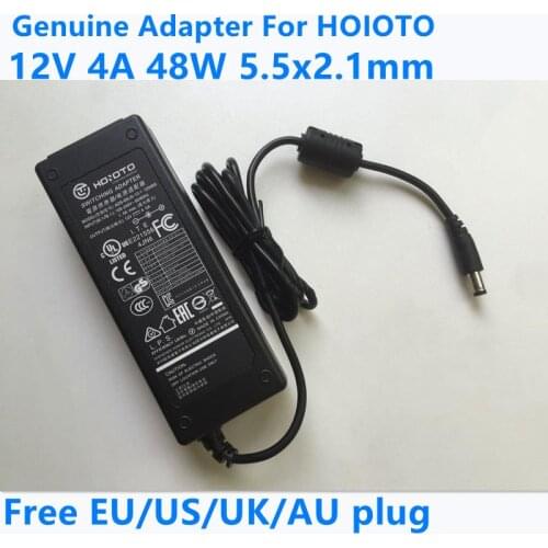 Genuine HOIOTO ADS-65LSI-12-1 12048G 12V 4A 48W 5.5x2.1mm AC Switching Adapter For Hikvision Video Recorder Power Supply Charger