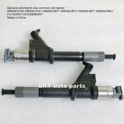 Genuine and brand new common rail injector 095000-8100 095000-8101 095000-8871 095000-8011 095000-8871 095000-8901 for HOWO VG10