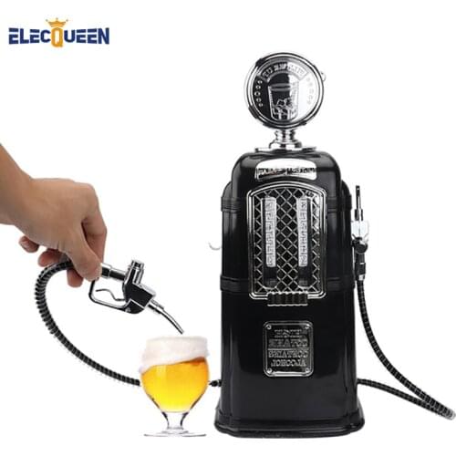 Double Guns Liquor Pump Gas Station Black Beer Dispenser Alcohol Liquid Soft Drink Beverage Dispenser Machine Bar Beer Tools
