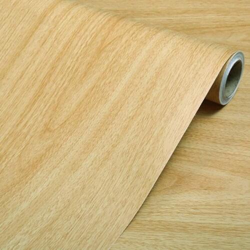 GLOW4U Self Adhesive Wood Vinyl Contact Paper Wallpaper for Table Cabinets Furniture Wall Door Sticker Removable
