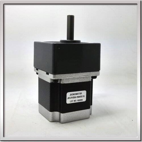 CE ROHS Large torque DC gear motor NEMA23 57mm 2phase Gearbox large stepper motor Gearbox reduction ratio 15:1 regulating speed