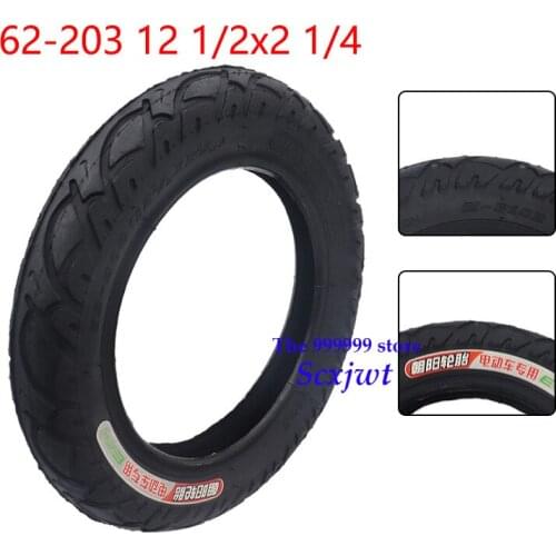 12 Inch 12 1/2 X 2 1/4 (62-203 )Tire Inner and Outer Tyre fits Many Gas Electric Scooters tube Tire For e-Bike 12 1/2X2 1/4 Tyre