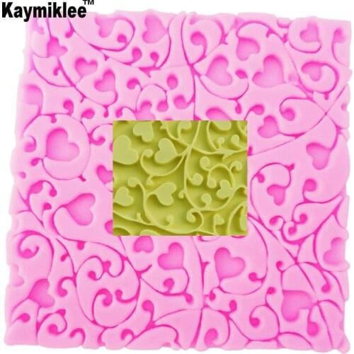 LM032 Love Relief Border Silicone Mold Cake Decorating Tools Silicone Fondant Flower Molds Baking Tools Kitchen Accessories