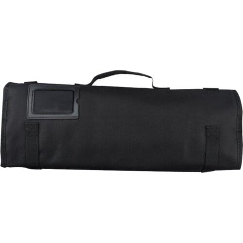 Chef Knife Bag Kitchen Roll Bag ( 4 Slots),Canvas Cooking Portable Durable Storage Pockets Green Carry Case