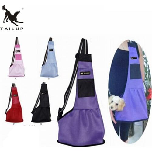 TAILUP Pet Dog Carrying Bag Mesh Cloth Puppy Chihuahua Yorkies Small Cat Slings Backpack