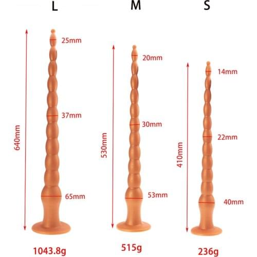 Super Long Anal Beads Plug Butt Plug Dildo For Female Male Masturbation Anus Vaginal Dilator Anal Plug Prostate Massager