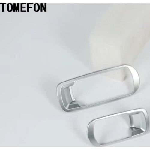 TOMEFON Auto Accessories 2PCS For Mazda CX-5 CX5 2017 2018 ABS Matte Interior Accessories Rear Seat Adjustment Button Cover Trim