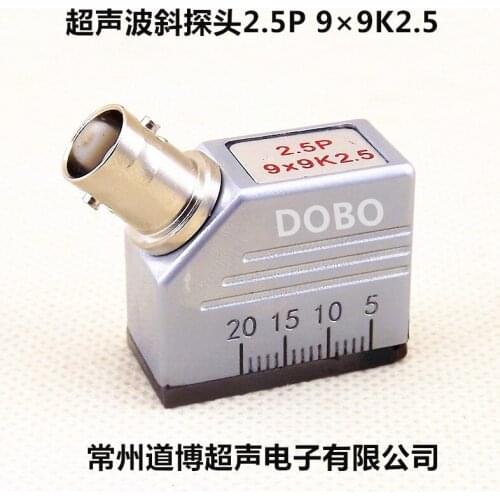Ultrasonic oblique probe 2.5MHz (2.5P) 9*9K2.5 flaw detector probe UT metal flaw detection nondestructive testing