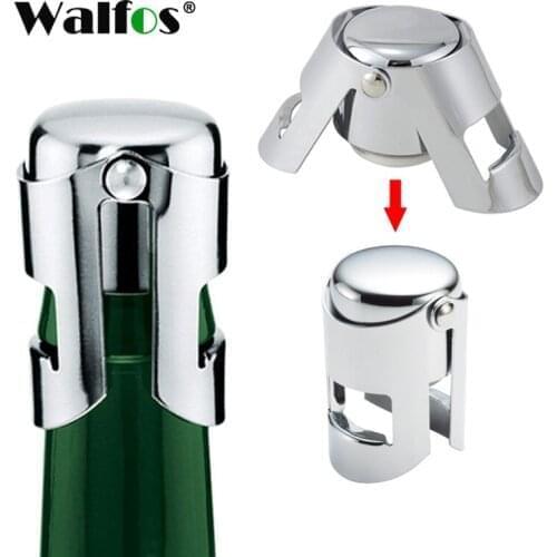 Walfos 304 Stainless Steel Champagne Cork Portable Sealing Machine Bar Stopper Wine Cork Sparkling Wine Champagne Cap