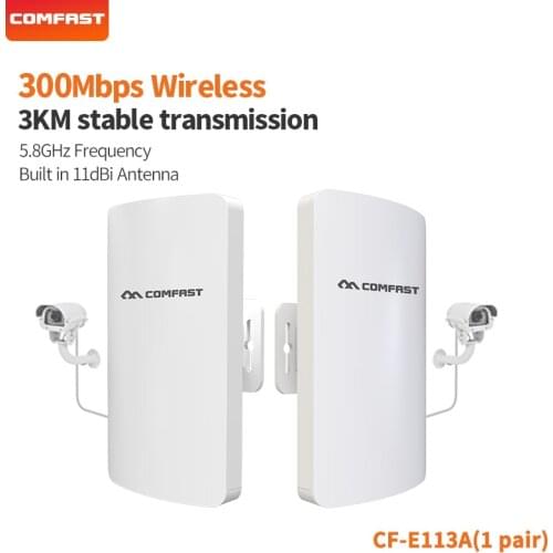 WIFI CPE Indoor 1Pair 5ghz 3KM Trsnsmission Rate wireless Bridge Long Range Router Repeater Access Poin for Elevator monitoring