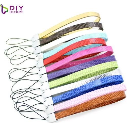 10pcs Diy Snake Mix Color Pu Leather Keychain Wholesale Popular Pu Leather Keychain Jewelry LSBR053*10