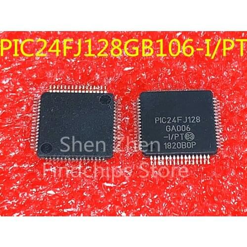 100% New&Original In Stock PIC24FJ128GB106-I/PT QFP-64