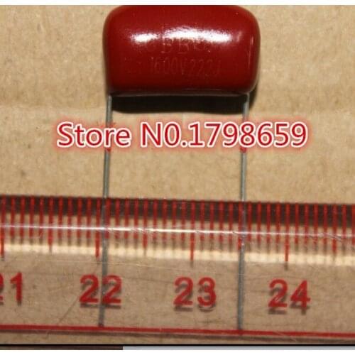 50pcs CBB81 1600V222J 1600V2.2NF 1600V2200PF P15mm High voltage film capacitor