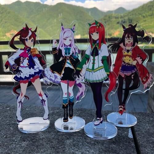 Anime Umamusume: Pretty Derby Tokai Teio Silence Suzuka Mejiro McQueen Cartoon Acrylic Stand Figure Model Plate Desktop Toy
