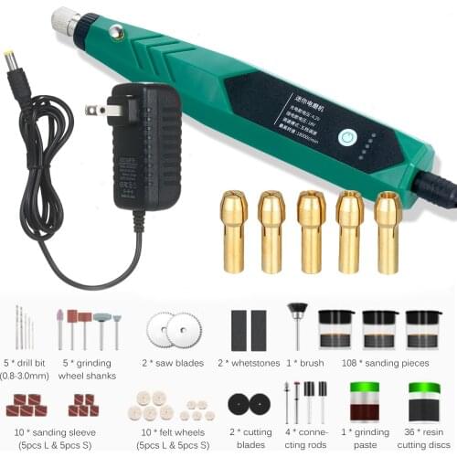 Cordless Electric Drill Rotary Tool Kit Multi-function Electric Grinder Mini Electric Grinding Polishing Drill Engraving Machine