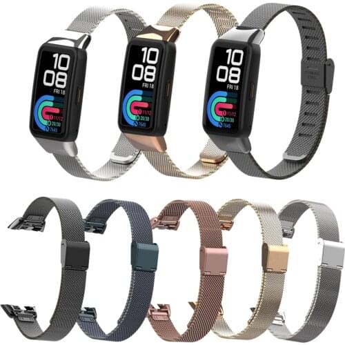 For Huawei Honor Band 6 Strap Smart Band 6 Bracelet Wristband Stainless Steel Replacement For Huawei Honor 6 Metal Wrist Correa