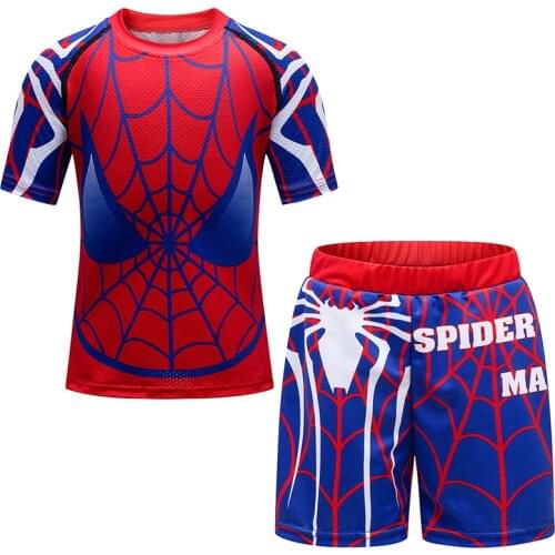 Boy Sublimation Printed 2 Pieces Sportswear Cody Lundin 4 -14 Years Kids Tshirts And Shorts For Children