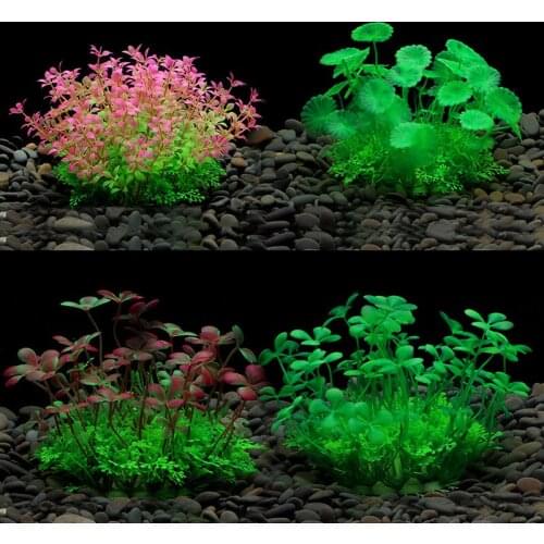 1 Pcs Simulation Of Aquatic Plants Aquarium Decoration Fish Tank Landscaping Accessories Fake Waterplants Products Foreground
