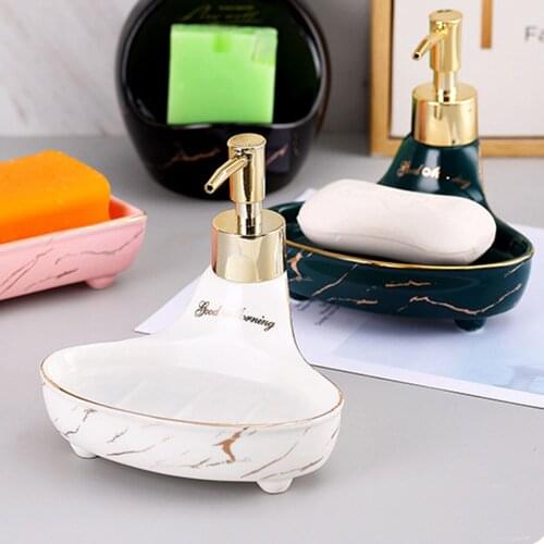150ml Ceramic Liquid Storage Bottle Hand Washing Dispenser Soap Dish Bathroom Sanitizer Shampoo Empty Refill Sub-bottling