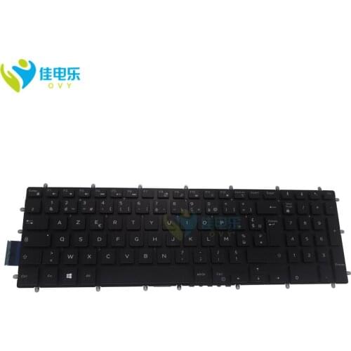 FR laptop keyboards for Dell Inspiron 15 5570 5575 5565 5567 7566 7567 5770 5775 black backlight keyboard French AZERTY 0CMH7P