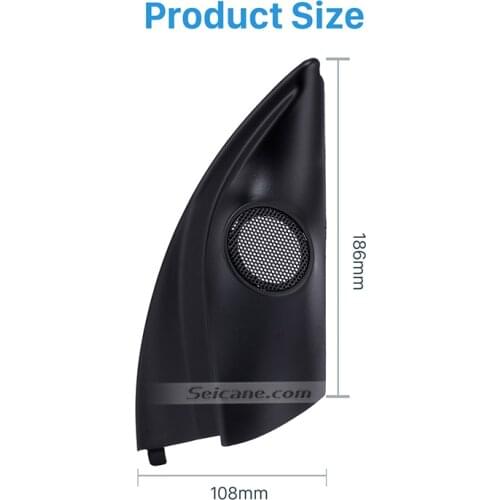 Seicane Car Tweeter Refitting Speaker Boxes for Mitsubishi Mirage Audio Door Angle Gums Sound Refit Decoration Install 2 PCs