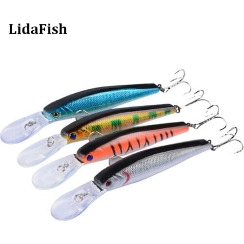 LIDAFISH Brand Minnow Artificial Baits Kit Crankbait Fishing Lure Set Of Wobbler For Pike Trolling Hard Bait Fake Tackle
