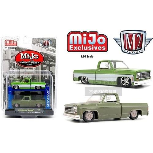 M2 machines 1:64 1975 CHEVROLETs SILVERADO Collect alloy automobile toy die-casting simulation model