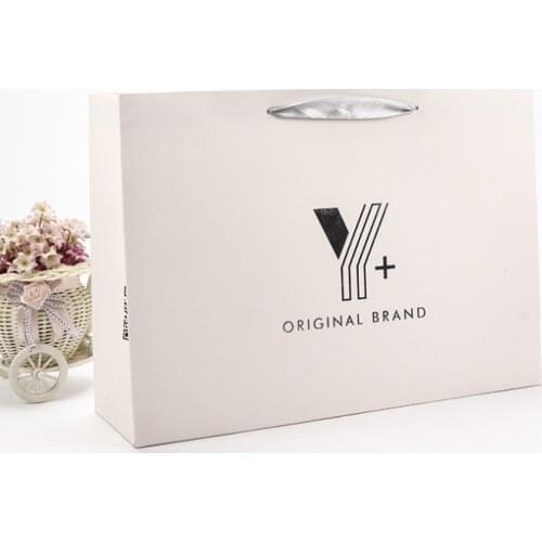 Matte Lamination Custom printed folding papper Carrier bags Luxury brand shopping paper bags for boutique --XP2105