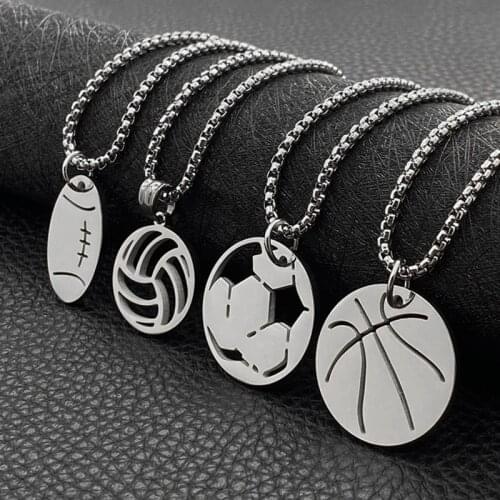 Fashionable titanium steel student sports pendant simple and versatile pendant hot sale